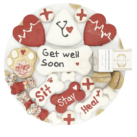 Get Well Soon Themed Dog Treats Gift Box